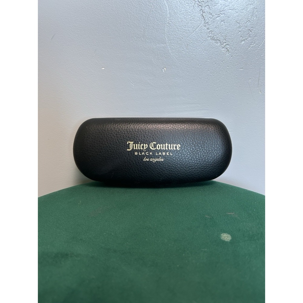 JUICY COUTURE Sunglasses Hard Case Black Label & Gold Clam Shell Eyeglasses